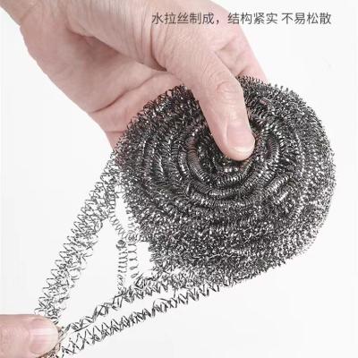 China Steel Wire Rope Kitchen and Pot Duty Cleaning Stainless Steel Wire Scrubber Metal Scrubber Steel Wool, Stainless Steel Scrubber for sale