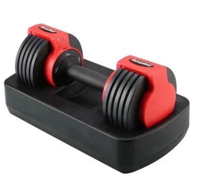 China Dumbbell Portable Rubber Quickbell Adjustable Dumbbells Hex Dumbbell Set for sale