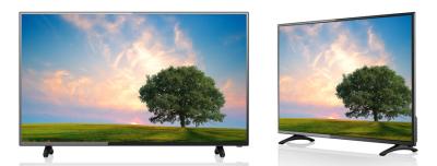 China 49 Inch High Brightness LED TV DVB - S2 Wide Viewing Angle Backlight for sale