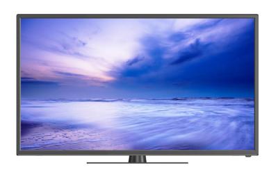 China Backlit LED TV Ultra Slim 49 Inch , Glass LED TV Flat Screen H.264 H.265 Optional for sale