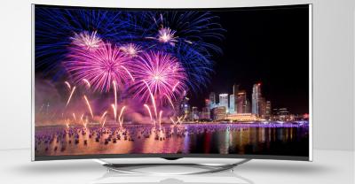 China Backlight Curved Screen TV  , 4K Curved UHD TV High Definition A Grade Panel for sale