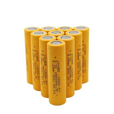 China Rechargeable Toys 18650 3.7V 2500mAh High Capacity Lithium Battery for sale