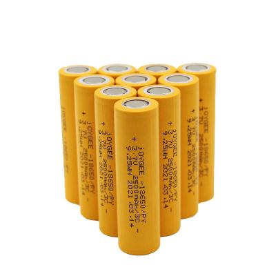 China Toys Cycle Best Life Battery Rechargeable Battery 3.7v 3C 2500mAh Lithium Ion Batteries 18650 Long for sale