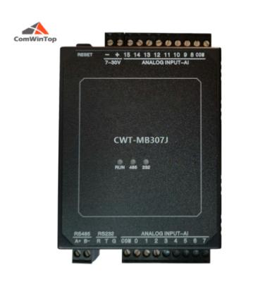 China M2M IoT CWT-MB307J 16AI 4-20mA Analog Input 16bit Precision Modbus Rtu RS485 RS232 Ethernet Modbus Tcp I/O Acquisition Module for sale