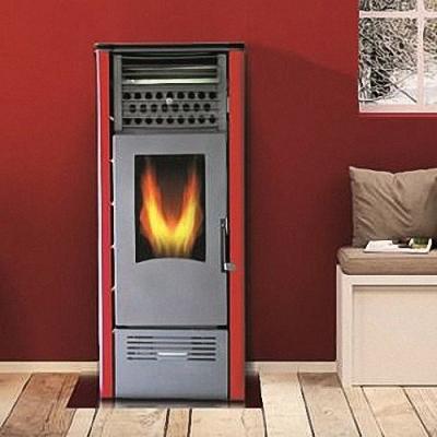 Chine 10KW smokeless wood burning pellet stove with good painted for household heating à vendre