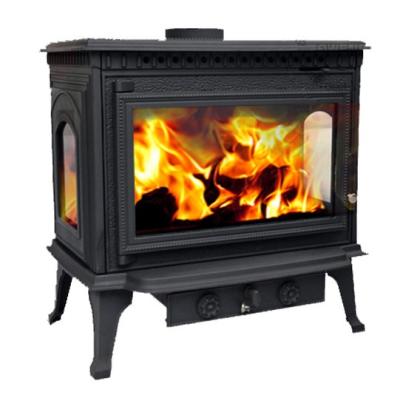 Chine Indoor old freestanding Metal Wood Burning Fireplace Without Remote Control à vendre