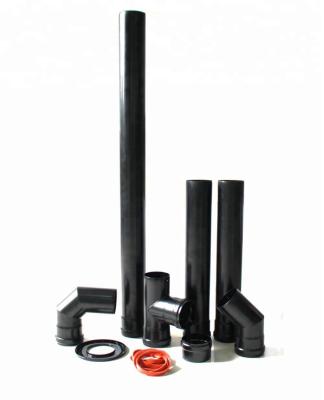 Chine Pellet Stove Chimney Flue Pipe One Set Standard 80 Mm Diameter Black Painting à vendre