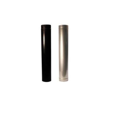 中国 80 Mm Diameter Chimney Flue Pipe Black Painting On Pellet Stove Parts 販売のため