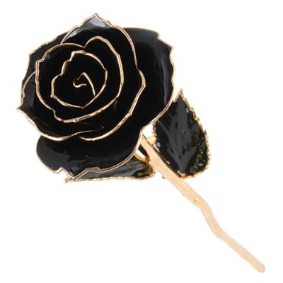 China Natural Rose Gold Dipped Rose Real Rose Real 24k Natural Gold Rose Valentine's Day Gift Rose Gold Dipped for sale