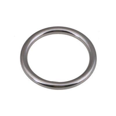 China Good Stainless Steel Surface Treated Welded Stainless Steel Circle Buckle Metal O Ring For Awnings for sale