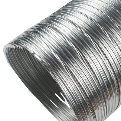 China Fireproof 4 Inch 4m Duct Cable Air Duct Hose Semi Rigid Aluminum Flexible Duct for sale