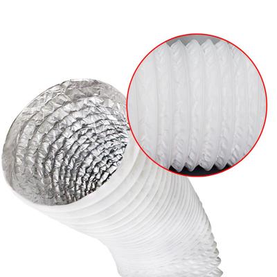 China Laminate Woven Type PVC 2inch-24inch Ventilation Fitting Spiral Flexible Air Duct for sale