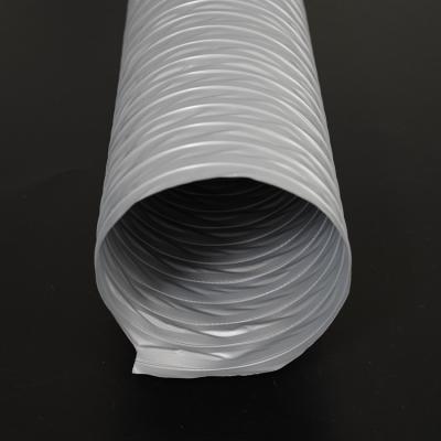 China 6 Inch Good Quality Flexible Nylon Vent Hose HAVC PVC Coated Fiber Exhaust Pipe for sale