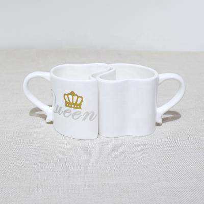 China New Viable Hot Sale Bone China Coffee Mug Heart Shaped Mug for sale