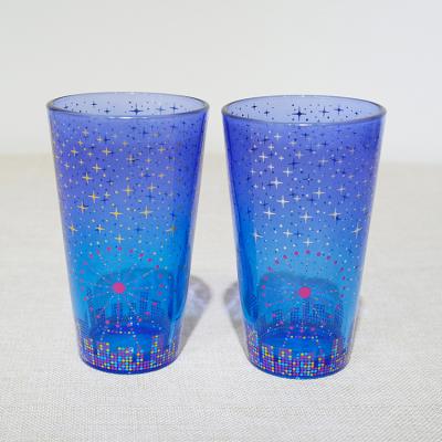 China BRIEF Manufacturers Printed Glass With Customer Logo Pint Glass for sale