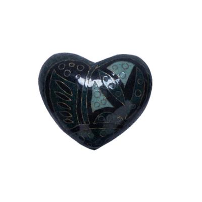 China Green American Style Triangle Urns For Animals Ceramic Cloisonne Heart for sale