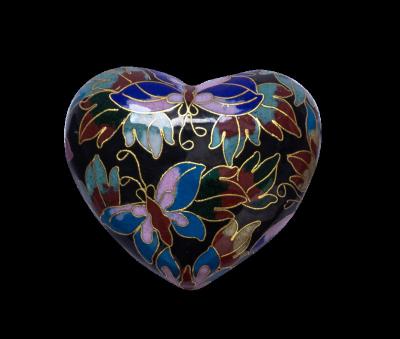 China American Style Butterfly Design Heart Mini Urn for sale