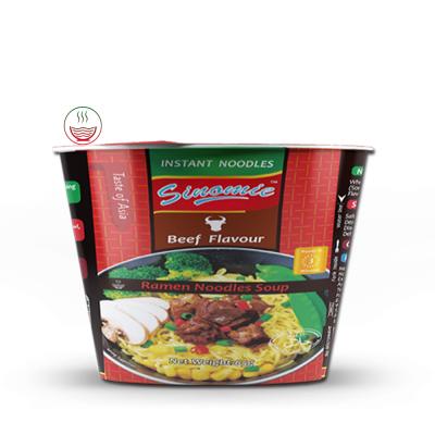 China Low-sodium Hai di Lao Manufacturer Beef Flavor Good Taste Instant Bowl Noodles for sale