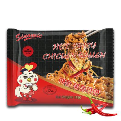 China Chinese Super Popular Good Quality Spicy Korean Hot Spicy Flavor Low-sodium Ramen Instant Ramen Noodles for sale