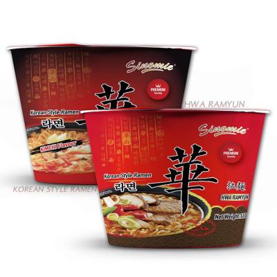 China Supply Korean Style Shim Ramyun Sinomie Hwa Brand Nongshim Ramen Soup Bowl HALAL Instant Noodles Low-sodium Maker for sale