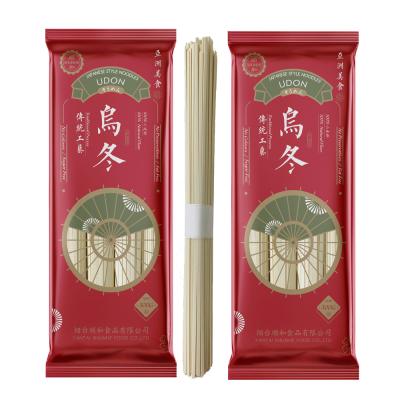 China 300G Japanese Style Manufacturer High Quality Wholesale HACCP BRC Low Fat Dry Wheat Flour Udon Noodle for sale