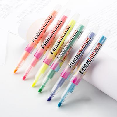 China Promotional Markers & Hot Selling Highlight Bars China OEM School Stationery Set Fluorescent Colored Marker Pen Highlighter Pen For School for sale