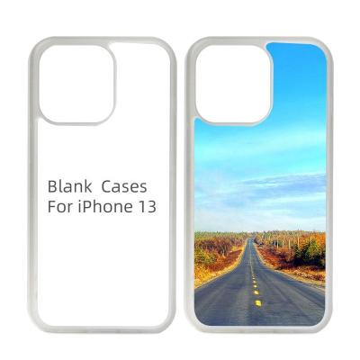 China 2D TPU+PC Sublimation Phone Case Heat Transfer Cell Phone Cover Shockproof White Custom Cell Phone Case For Samsung S21FE for sale