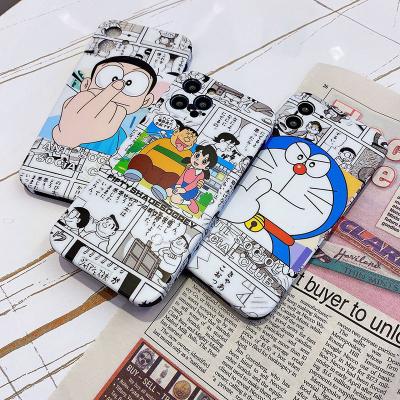 China Lovely Cartoon Doraemon Design Sublimation Cell Phone Wholesale Anti-fall Shockproof Mobile Phone Case Cover For Iphone X XS 11 12 pro Max Custom for sale