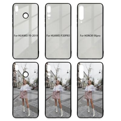 China Blank shockproof wholesale sublimation tempered glass phone case for Huawei P20 Pro/Y9 2019/Honor 9X pro for sale