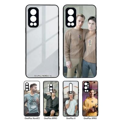 China Shockproof 2D Sublimation TPU Blank Phone Case With Back Shell For One Plus 9 Pro Camera Protective Sublimation Tempered Glass Cover for sale