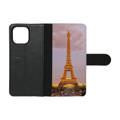 China New Blank Shockproof Flip Leather Phone Case Sublimation Phone Wallet Sublimation For Iphone 13 pro Max Case for sale