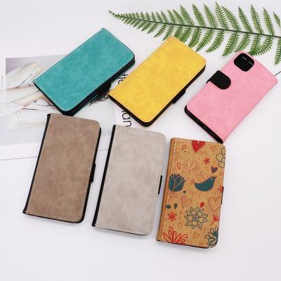 China Luxury Magnetic Waterproof Shockproof Custom Blank Designer Sublimation Leather Phone Case For Iphone 14 for sale