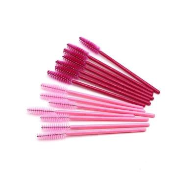 China Coloful Fast Delivery 50pcs/pack Disposable Eyelash Brush Mascara Wands Eye Lash Applicator For Eyelash Extensions for sale