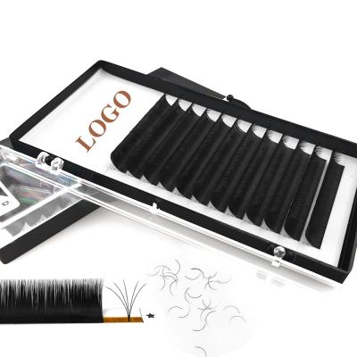 China Private Label Lashes Silk Supplies Natural Soft Professional Black Mink Lashes Different Tray Premium Cashmere Eyelash Extensions for sale