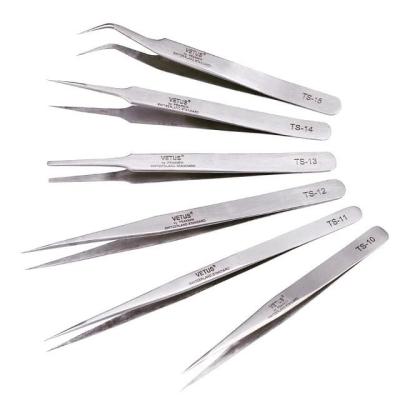 China Lasting Volume Lash Tweezers/Russian Eyelash Extension Tweezers in Plasma Rainbow Wholesale High Quality Color Lash Volume Tweezers for sale