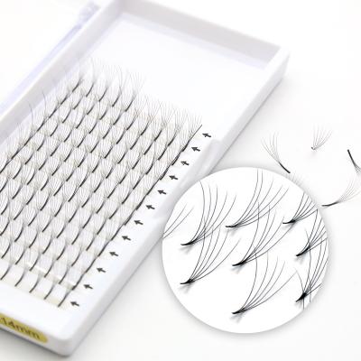 China Factory Wholesale Price Natural Soft Premade Stem Volume Eyelash Extensions Premade Fans C D Medium Curl for sale