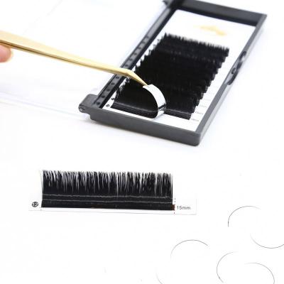 China Synthetic Flat Highlight Matte Faux Mink Eyelashes Ellipse Extensions Premium Individual Deep Black Luxury Soft Natural Cashmere for sale