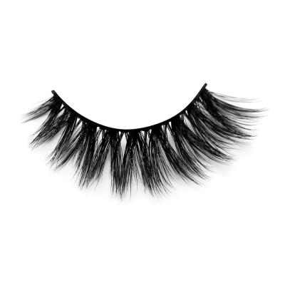 China Wholesale Private Label Natural Soft Eyelash Faux Mink Eyelashes With Silk Highlights And Silk False Eyelashes False Eyelashes for sale