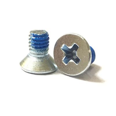 China Flat Countersunk Screw Bolt Phillips Drive Blue Zinc Finish Carbon Steel Hardened Superneer Supply for sale