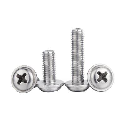 China Custom Machine Screw Stainless Steel Phillips Pan Washer Head Truss Head M2 M3 M4 M5 M6 M8 Pan Fasteners Wholesale Manufacturers for sale