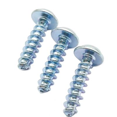 China WN1411 Pan Washer Head PT Wire Forming Screws Galvanized Blue Zinc Or K50 White Zinc Wire for sale