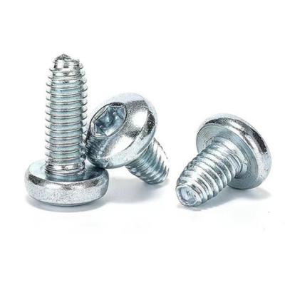 China Pan Pan Head Torx Triangle Thread Forming Screws for Metal Thread Bearing Screws Blue Zinc Finish for sale