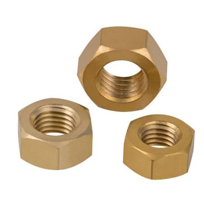 China DIN934 Nut Brass Hex Nut Customize Size M1.4 M1.6 M2 M3 M4 M5 M8 M10 M12 M14 M16 M18 M20 for sale