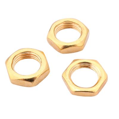 China Heavy Industry Precision Customize Finish Hex Nut China Factory Golden M3 M4 M5 M6 M8 M10 Manufacturer for sale