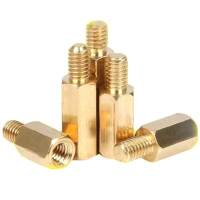 China High Quality Brass Hex Spacer Male Female Standoff Standoff Customize M2 M2.5 M3 M4 M5 China Manufacturer for sale