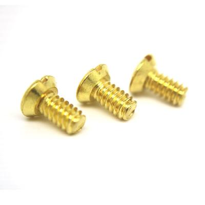 China Pan Made in China Factory Wholesale High Quality Hardware Screw Fasteners Customized Oval Clear Brass Screw for sale