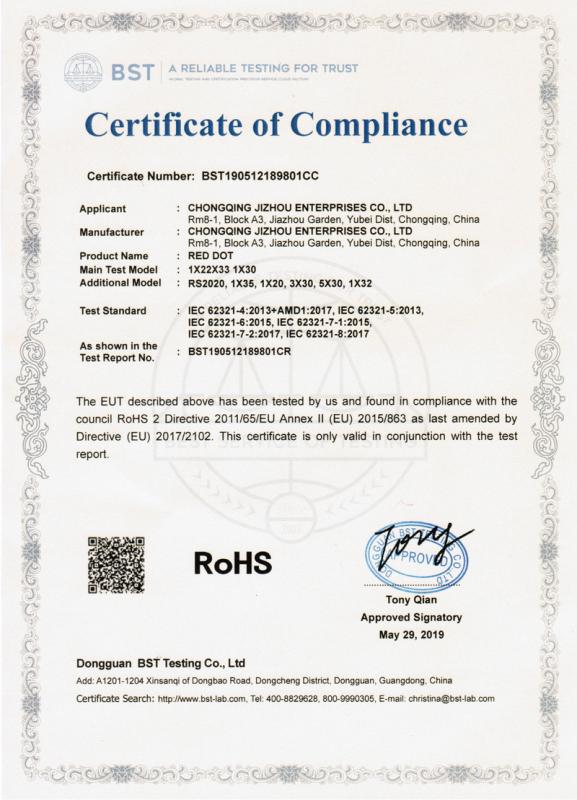 RoHS - Chongqing Jizhou Enterpeises Co., Ltd.