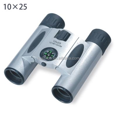 China 2017 New Silver Color Optical Prism 10x25 DCF Binoculars With 10x25 Compass D1033C for sale