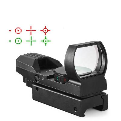 China Holographic Red Tactical Collimator Scope Riflescope 20mm Aluminum Alloy Rail Dot Sight 4 Dot Sight Sight Hunting Airsoft Optics for sale