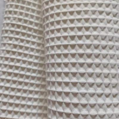 China Breathable Ready To Ship Textured Curtain Fabric Cushion Fabric In Full Cotton Matte Waffle for sale